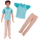 thumbnail image 3 of Ropa de muñeca Ken, camiseta y pantalones hechos a mano, Sudadera con capucha y pantalones cortos, ropa informal de moda diaria, gafas Gratis, Regalo, 3 of 4