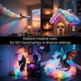thumbnail image 6 of 2026 New DIY USB-Powered Thundercloud LED Light Decor, 3D Music Sync Cloud Lights for Ceiling, Cloud Ambient Light Kit with Multicolor Lightning Multicolor Changing Strip Lights(78.7in), 6 of 6