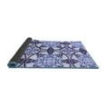 thumbnail image 2 of Ahgly Company Indoor Square Abstract Blue Modern Area Rugs, 3' Square, 2 of 4