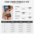 thumbnail image 6 of Lsque Yak Pattern High Waisted Biker Shorts for Women-Tummy Control Fitness Athletic Workout Running Yoga Gym Shorts,Moisture-Wicking-, 6 of 9