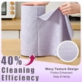 thumbnail image 4 of Jessy Home 80 Pack Textured Microfiber Clean Cloth Roll,Tear Away 12"x12" Reusable Paper Towel Lint Free Rags & Durable Dish Cloth, Ultra Absorbent Shop Towels for Kitchen,Car,Window, 4 of 7