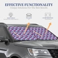 thumbnail image 3 of Kdxio Skull Flower Blue Print 2-Piece Sun Shade Front Windshield - Foldable Car Front Window Sunshades for Most Sedans SUV Truck, 3 of 6