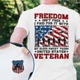 thumbnail image 3 of FLAGWIX Veteran Freedom Isn't Free My Blood Sweat Tears United States Veteran T-Shirt MLN4302TS - Father's Day, Christmas Gifts For Men, Husband Gifts, 3 of 6