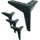 thumbnail image 1 of Pies de muebles de metal de 10 cm, 4 piezas de patas de mesa de triángulo de diamante de metal Pies de gabinete Reemplazo de bricolaje Armario Sofá Estante de sofá Reposapiés Ormromra, 1 of 4