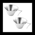 thumbnail image 1 of Medidora de Espresso con Asa Paquete de 2 Tazas de Espresso de Doble Tiro de Acero Inoxidable para Servir Espresso Plateada, 1 of 5