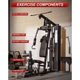 thumbnail image 3 of Garvee Home Gym Equipment Machine, Full Body Workout Machine with 150 LBS Weight Stack, Multifunctional All in One Exercise Station with Preacher Curl Pad, Leg Developer for Strength Training, 3 of 9