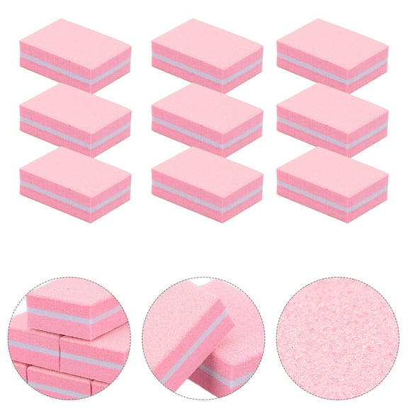 MUSEYA 50Pcs Sponge Nail Buffer Block for Manicure and Pedicure Salon Use