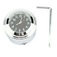 thumbnail image 1 of Handlebar Mount Clock Aluminum Alloy + Electroplating  Glossy Handlebar Mount Watch, Durable For 7/8" 1" Handlebar, 1 of 8