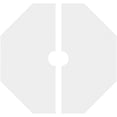 thumbnail image 4 of 22"OD x 3"ID x 8 3/4"C x 1"P Westin Architectural Grade PVC Contemporary Ceiling Medallion, Two Piece, 4 of 11