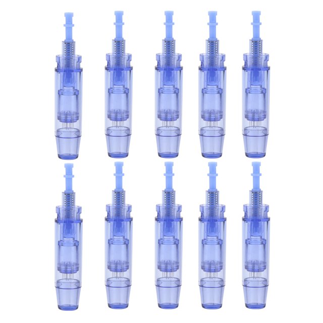 Agujas de repuesto UHOOMA para pluma de microagujas F3+, 10 unidades, tipo 3, conexión azul, múltiples opciones de pines.