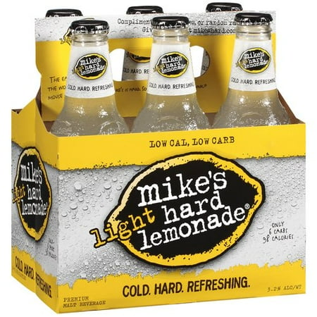 Mikes Hard Lemonade Mike Hard Lemon Lt 6pk 3.2 11.2oz Btls