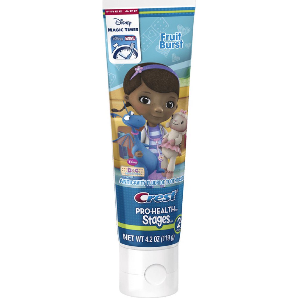 2 Pack Crest ProHealth Stages Disney Jr. Doc Mcstuffins 2+ Years