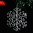thumbnail image 6 of EWASWON 3 Pack Clear Plastic Christmas Snowflake Ornaments - Hanging Decor for Christmas Tree, Winter Home Decoration, 6 of 6