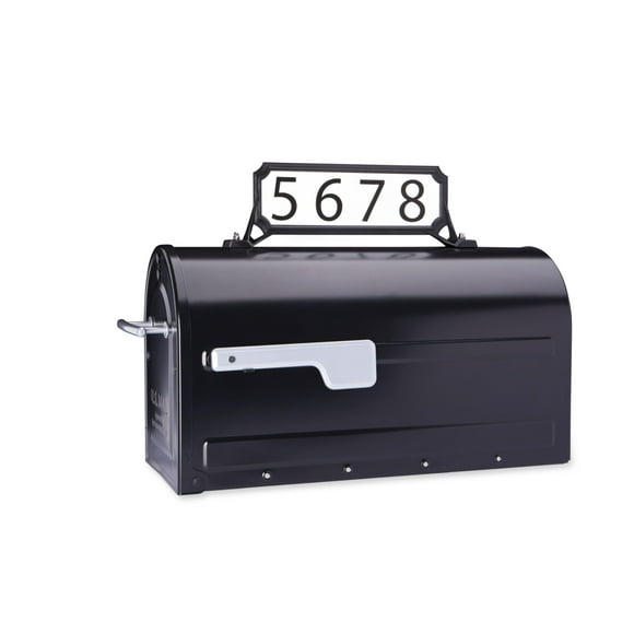 Buzones Mailbox Architectural 3460B, negros, pequeños, 32 x 10 cm