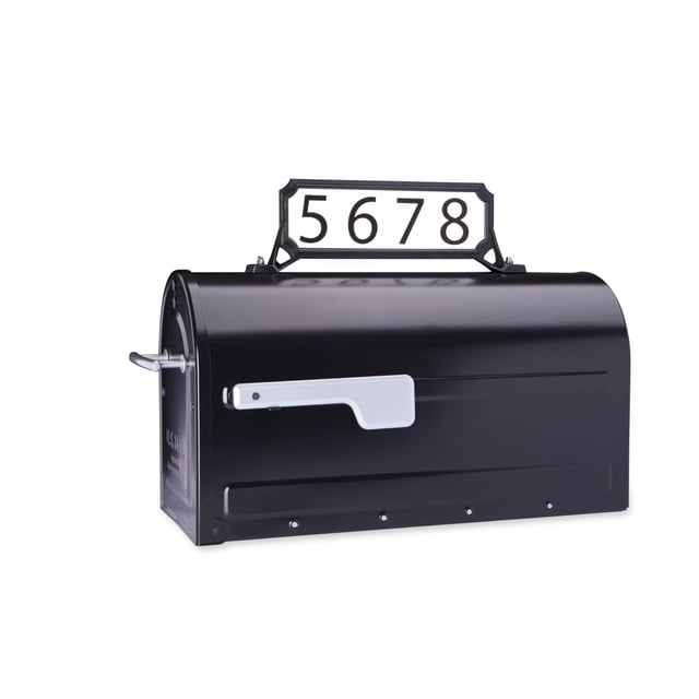 Buzones Mailbox Architectural 3460B, negros, pequeños, 32 x 10 cm