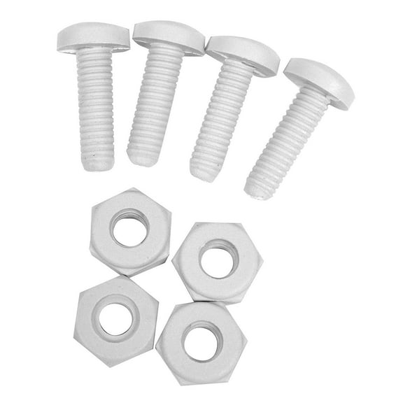 Custom Accessories 93332 White Nylon License Plate Fastener