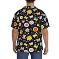 thumbnail image 5 of Xecao offers the Flower Butterfly for Men's Casual Short-sleeved Shirt, a button-up collared shirt with a pocket, perfect for beach vacations and yacht travel in the 3X-Large size., 5 of 7