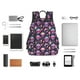 thumbnail image 4 of Balery cartoon Skull rainbow space Mochila ligera para hombre y mujer: duradera e impermeable, ideal para la escuela, el trabajo, viajes y uso diario., 4 of 7