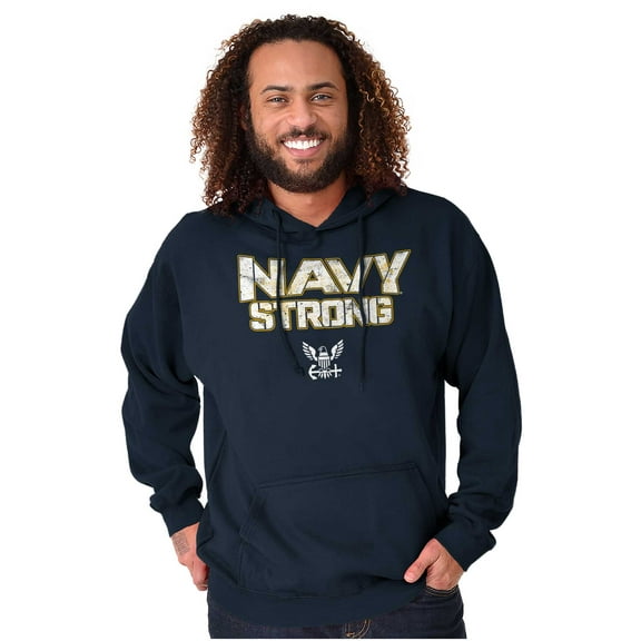 United States Navy Strong Anchor Logo Hoodie Sweatshirt Women Men Brisco Brands S