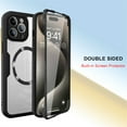 thumbnail image 2 of Fun-Casery Full Body Clear Case for iPhone 12, Compatible with Mag-safe Built-in Screen Protector Shockproof Anti-Scratch Non-Yellowing Phone Case for iPhone 12,Pink, 2 of 8