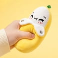 thumbnail image 4 of Giunmcul Stuffed Banana Doll Soft Realistic Fruit Shape Sensory Plush Toy Musical Interactive Press Play 17x8x7cm Cute Gift for Bedroom Shelf Nursery Home Decor Gift for Family, 4 of 6