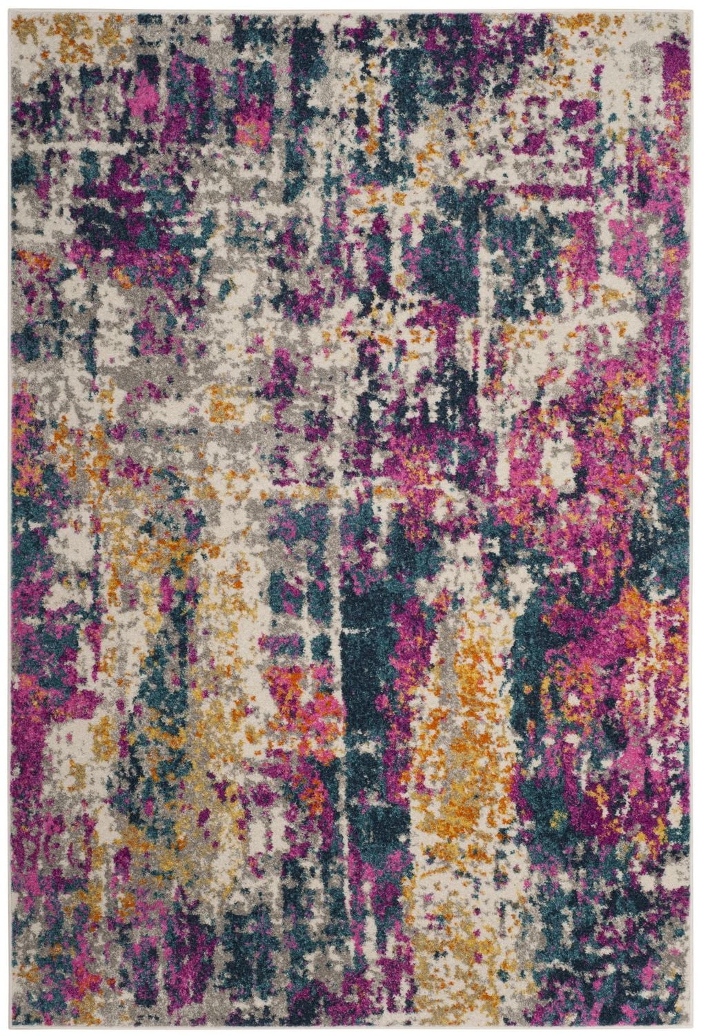 SAFAVIEH Madison Ivory Abstract Area Rug