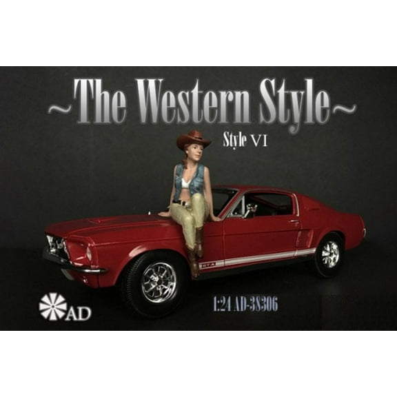 The Western Style VI, Beige and Blue - American Diorama 38306 - 1/24 scale Figurine - Diorama Accessory