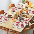 thumbnail image 2 of Pioneer Flower Floral Print Pattern Summer Placemats Table Placemats Set Of 4-Linen Kitchen Washable Placemats Table Mats 12x18 Inch Non-Slip Heat Resistant, 2 of 6