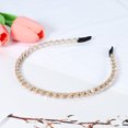thumbnail image 6 of Unique Bargains 1 Pcs Rhinestone Hair Hoop Headband Hairband for Women 0.24 Inch Wide Champagne, 6 of 7