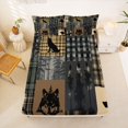 thumbnail image 5 of Manfei Wild Wolf Queen Sheets,Dark Woodland Queen Sheet Sets,Green,4pcs,1 Flat Sheet, 1 Fitted Sheet and 2 Pillowcases, 5 of 6