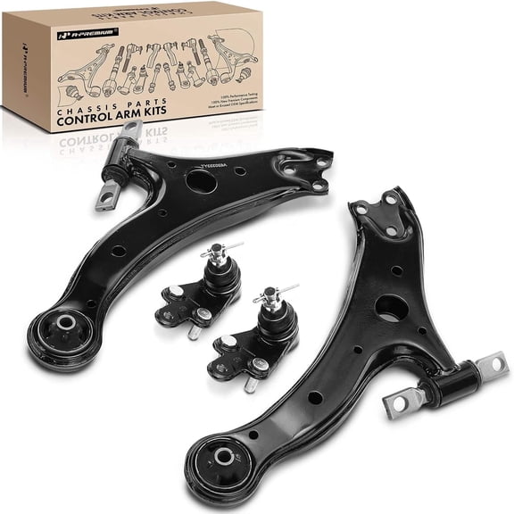 A-Premium Set of 4, Front Lower Control Arm, Lower Ball Joint, Compatible with Toyota Camry 2007-2017, Avalon 2005-2018, Lexus ES300h 2018, ES350 2007-2018