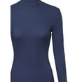 thumbnail image 3 of FashionOutfit Women's Ribbed Turtle Neck Top, 3 of 3