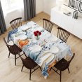 thumbnail image 6 of Blue Pumpkins Fall Table Cloth Waterproof Tablecloths, Thanksgiving Coastal Eucalyptus Leaves Tablecloth Dining Table Cover for Kitchen Party Tabletop Outdoor, Rectangle Tablecloth 54x108 Inch, 6 of 9
