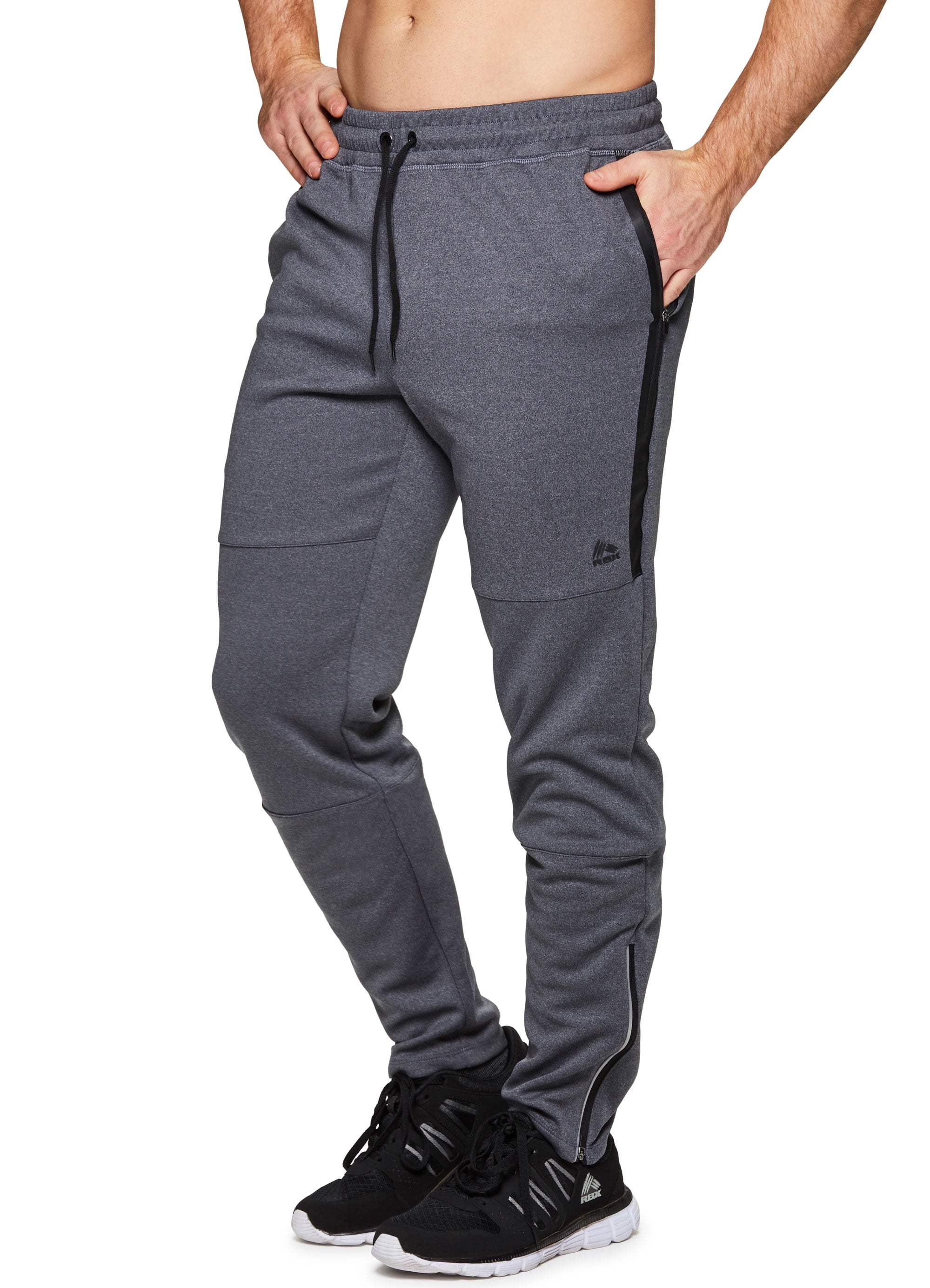 RBX - RBX Active Men's Tapered Pant with Bonded Zip Pocket Grey M ...