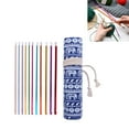 thumbnail image 2 of 11Pcs Tunisian Crochet Hook Needle For Blanket Sweater Scarf Bag Hat 27cm Long Aluminum Afghan Knitting Needle 2mm-8mm, 2 of 8