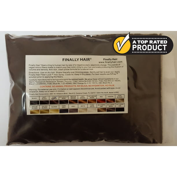 Dark Brown Hair Building Fibers 57g REFILL Bag. Instant Hair Thickener, hair  filler, hair loss solution. Refill existing bottles from competitors like  Toppik, Xfusion, and others. Anti-aging. 