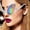 B, variant on Alien Funny Glasses Alternative Style Exaggerated Party Sunglasses Spoof Photo Props