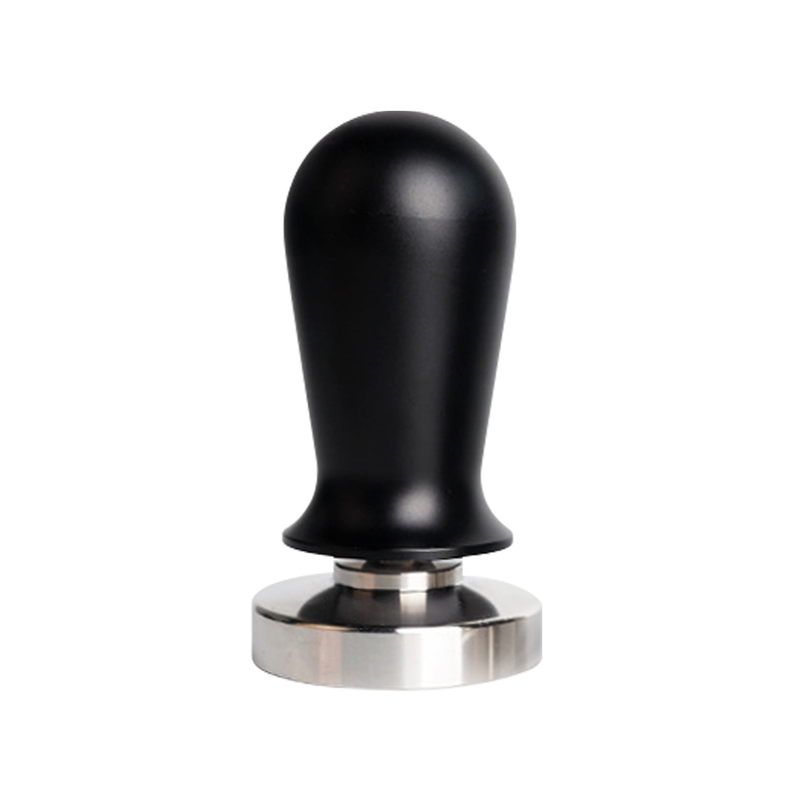 Coffee Tamper 51mm Stainless Steel Espresso Tamper with Elegant Wooden Handle Spring Loaded