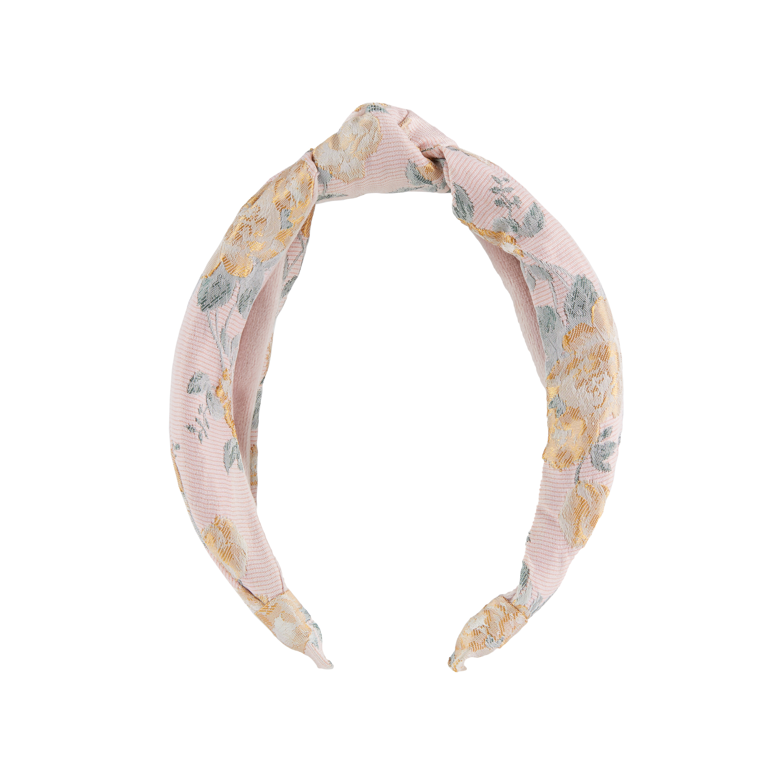 Hairitage Brocade Headband for Women & Girls | Set of Non-Slip Hair Accessories for All Hair Types | Pink, 1PC