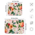 thumbnail image 3 of Cherries Flowers Peaches Dish Drying Mat Dish Drainer Rack Mats Water Absorbent Non-Slip Easy Clean Heat Resistant for Kitchen Counter, 3 of 8