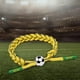 thumbnail image 3 of Pulsera trenzada Zulema Brazalete de fútbol Amarillo, 3 of 8