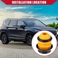 thumbnail image 2 of No.55326-2B000 Parachoques trasero para Hyundai Santa Fe 2007-2012 4WD / Buje de tope trasero izquierdo o derecho / Goma duradera / 2 piezas Amarillo, 2 of 7