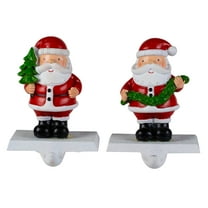 Northlight Santa Claus Christmas Stocking Holders - 4.75" - Set of 2