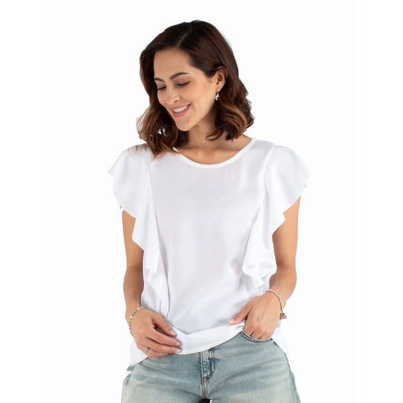 Blusa con escarolas
