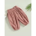 thumbnail image 4 of Blotona Kids Baby Harem Pants Solid Color Hip Hop Style Elastic Loose Casual Bloomers for Toddler Boys Girls, 4 of 9