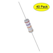 Uxcell 27K Ohm 3W 卤5% Tolerance Axile Metal Oxide Film Resistor 40 Count