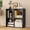 27.6"H x 27.6"W, variant on 4 Cube Storage Organizer, Metal Cube Short Bookcase, 11.8 Deep Black Cube Shelf Cubby Storage, Cubes Closet Organizer Book Shelf for Living Room, Bedroom, Study, Office