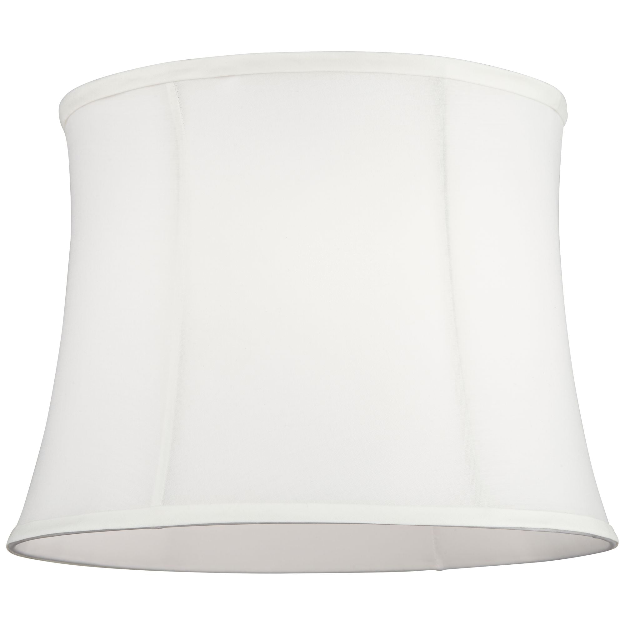 Springcrest Set of 2 Drum Print Lamp Shades White Cream Medium 11.5" Top x 13.5" Bottom x 10" High (Spider)