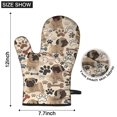 thumbnail image 6 of Cute Oven Mitts,Pug and Footprint Oven Mitt 2-Pack Set,Kitchen Gloves for Oven,Heat Resistant Oven Mitts 7.7"x12", 6 of 7