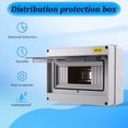 thumbnail image 5 of Caja de Protección de Distribución de Caja de Interruptor Mcb IP65 Caja de Riel DIN de Electrónica de Potencia ABS para Disyuntor HT-8 Vías, 5 of 5